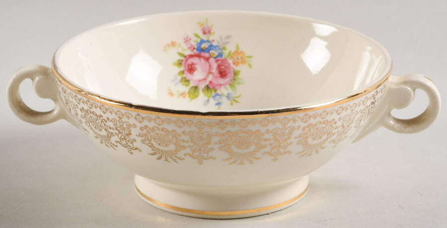 TST45 Footed Cream Soup Bowl by Taylor, Smith & Taylor (Ts&T)-1