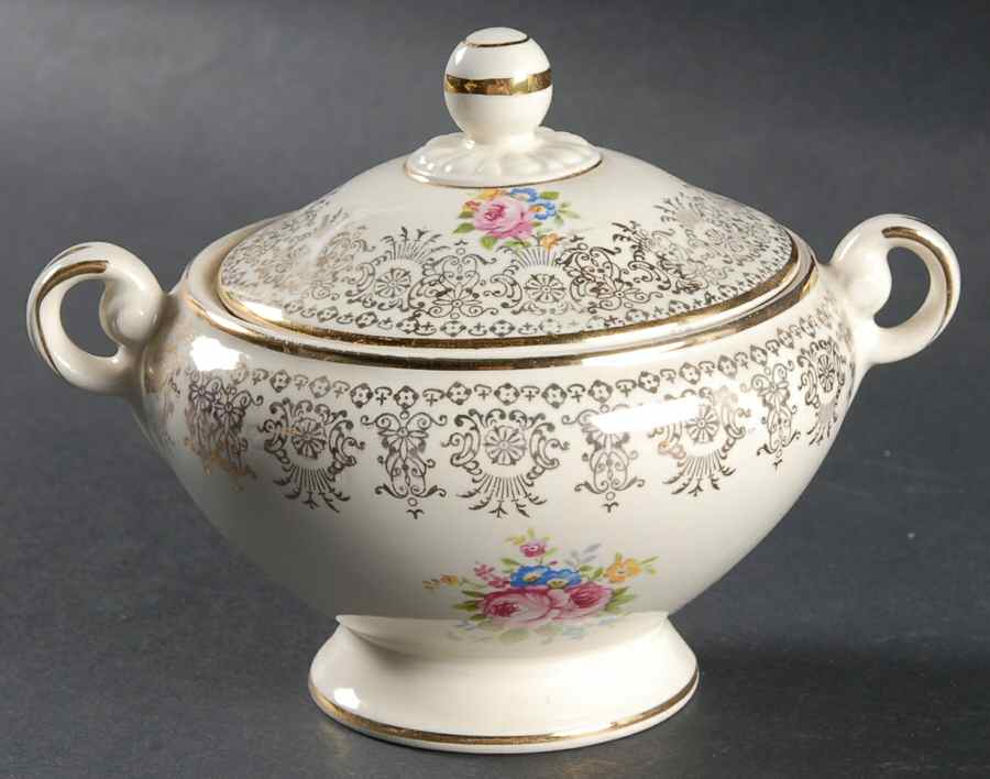 TST45 Sugar Bowl & Lid by Taylor, Smith & Taylor (Ts&T)-1