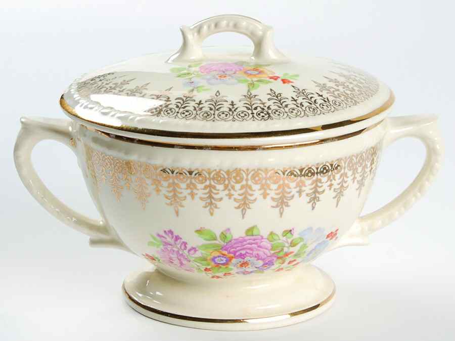 1684 Sugar Bowl & Lid by Taylor, Smith & Taylor (Ts&T)-1