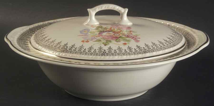 1684 Round Covered Vegetable by Taylor, Smith & Taylor (Ts&T)-1