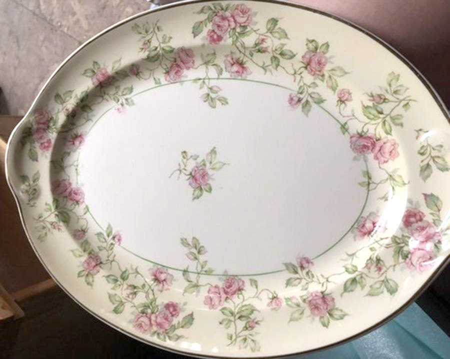 1862 12" Oval Serving Platter by Taylor, Smith & Taylor (Ts&T)-1