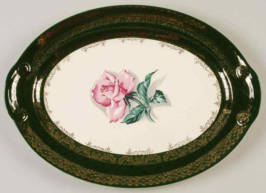TST7 13" Oval Serving Platter by Taylor, Smith & Taylor (Ts&T)-1