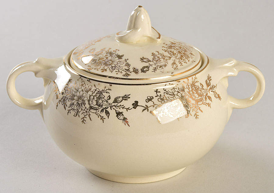 1111 Sugar Bowl & Lid by Taylor, Smith & Taylor (Ts&T)-1