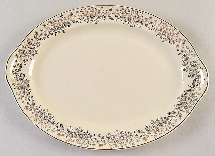 1111 13" Oval Serving Platter by Taylor, Smith & Taylor (Ts&T)-1
