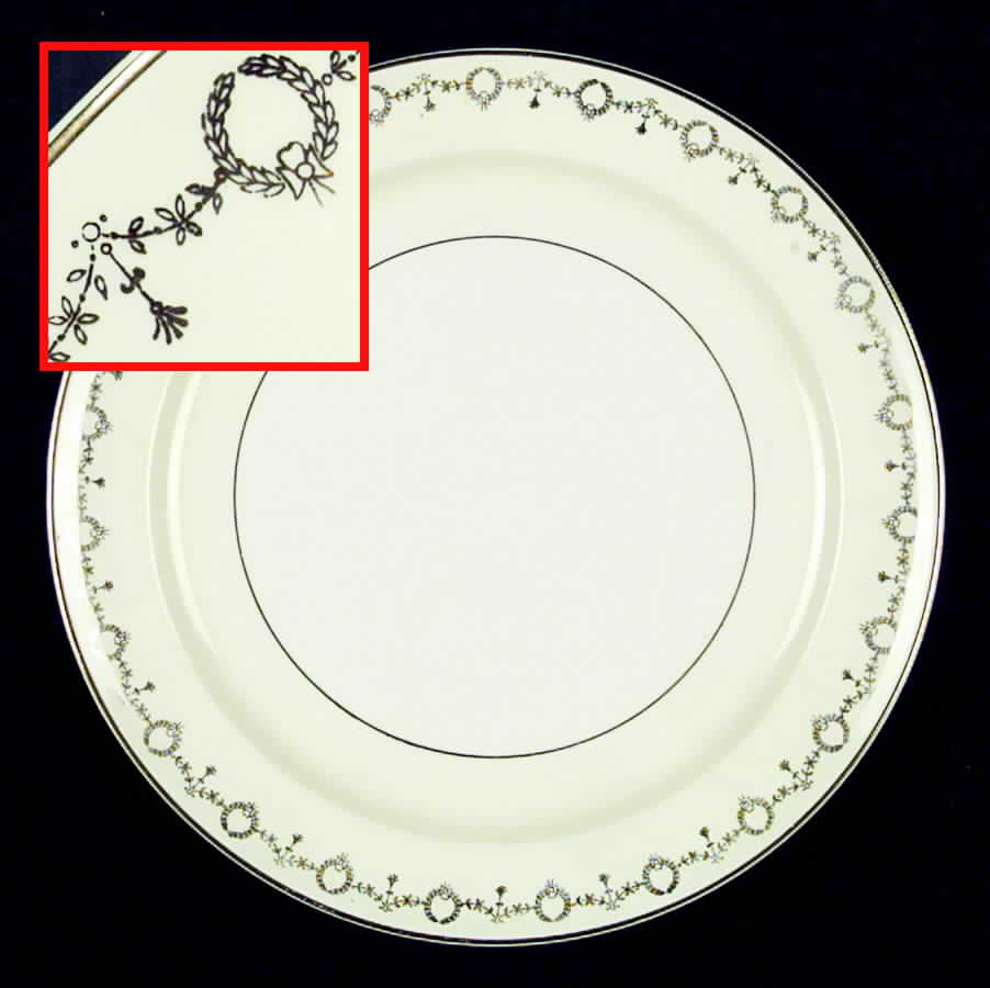1805 Dinner Plate by Taylor, Smith & Taylor (Ts&T)-1