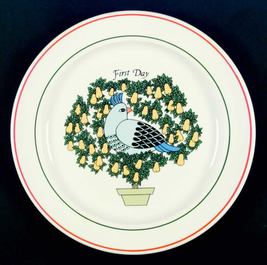 Twelve Days of Christmas Dinner Plate by Taylor, Smith & Taylor (Ts&T)-1