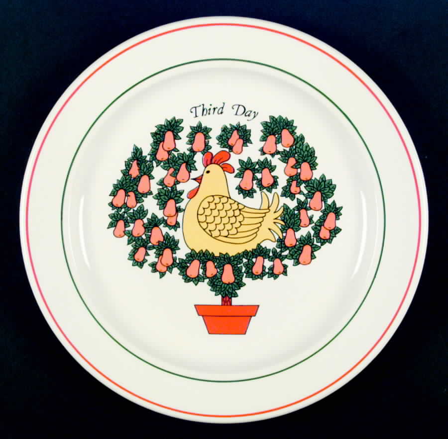 Twelve Days of Christmas Dinner Plate by Taylor, Smith & Taylor (Ts&T)-1