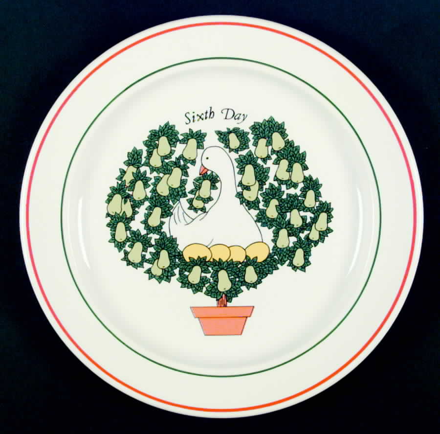 Twelve Days of Christmas Dinner Plate by Taylor, Smith & Taylor (Ts&T)-1