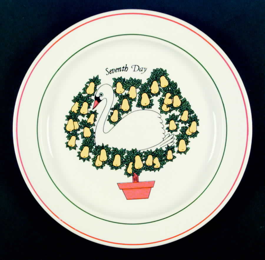 Twelve Days of Christmas Dinner Plate by Taylor, Smith & Taylor (Ts&T)-1