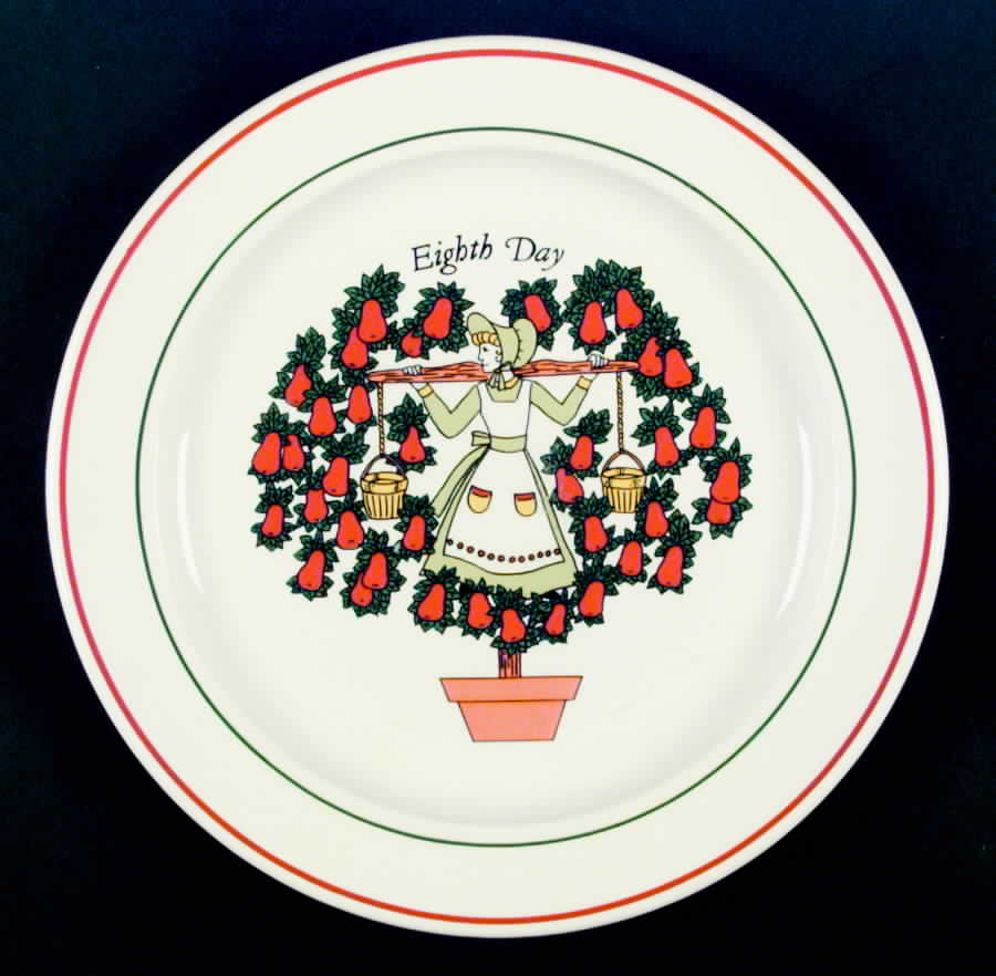 Twelve Days of Christmas Dinner Plate by Taylor, Smith & Taylor (Ts&T)-1