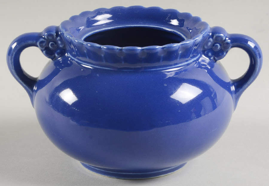 Vistosa Cobalt Blue Sugar Bowl No Lid by Taylor, Smith & Taylor (Ts&T)-1
