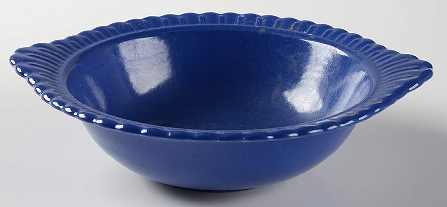 Vistosa Cobalt Blue Lugged Cereal Bowl by Taylor, Smith & Taylor (Ts&T)-1