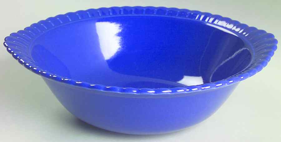 Vistosa Cobalt Blue 9" Round Vegetable Bowl by Taylor, Smith & Taylor (Ts&T)-1