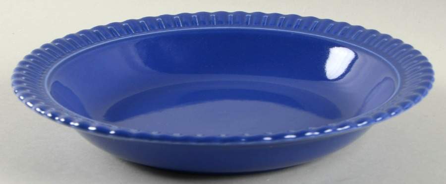 Vistosa Cobalt Blue Rim Soup Bowl by Taylor, Smith & Taylor (Ts&T)-1