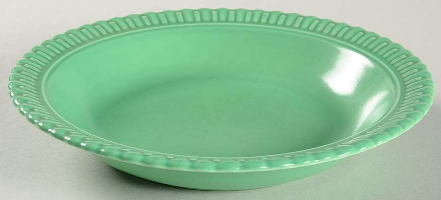 Vistosa Green Rim Soup Bowl by Taylor, Smith & Taylor (Ts&T)-1