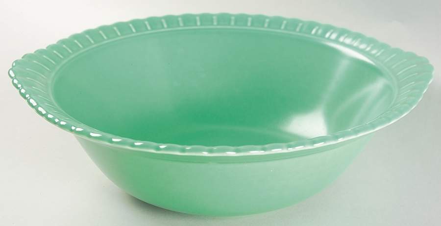 Vistosa Green 9" Round Vegetable Bowl by Taylor, Smith & Taylor (Ts&T)-1
