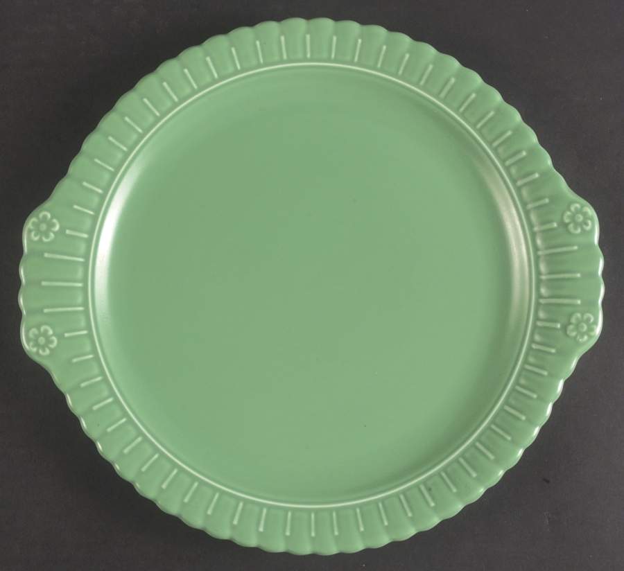 Vistosa Green 12" Chop Plate (Round Platter) by Taylor, Smith & Taylor (Ts&T)-1