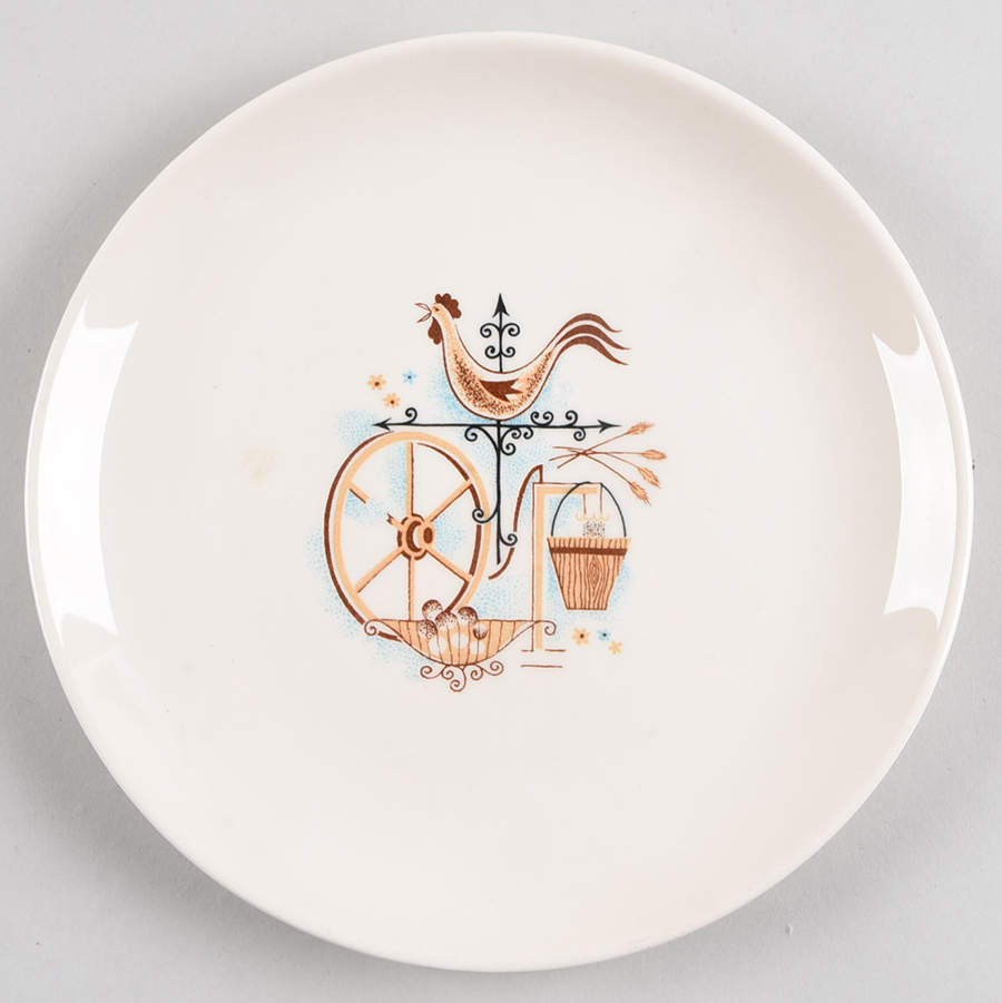 Weathervane Bread & Butter Plate by Taylor, Smith & Taylor (Ts&T)-1