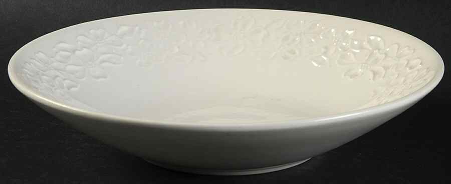 White Dogwood Coupe Soup Bowl by Taylor, Smith & Taylor (Ts&T)-1