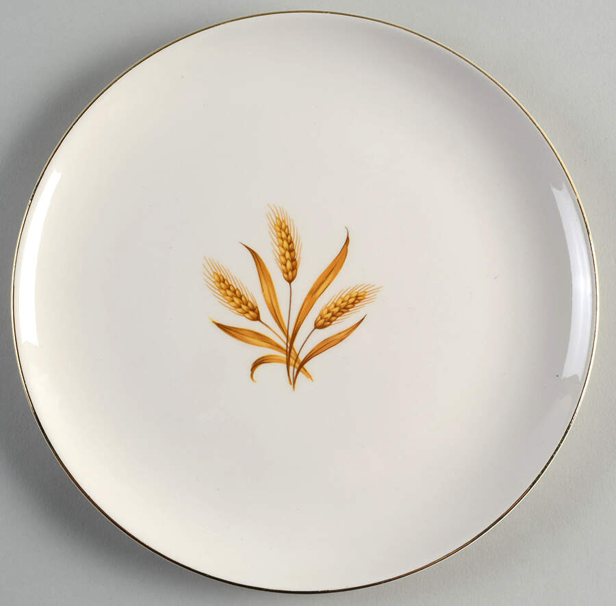 Wheat Luncheon Plate by Taylor, Smith & Taylor (Ts&T)-1