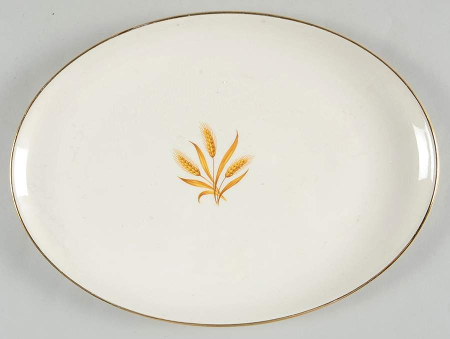 Wheat 11" Oval Serving Platter by Taylor, Smith & Taylor (Ts&T)-1