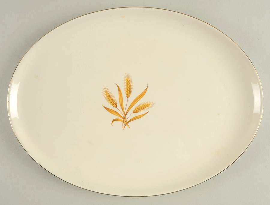 Wheat 13" Oval Serving Platter by Taylor, Smith & Taylor (Ts&T)-1