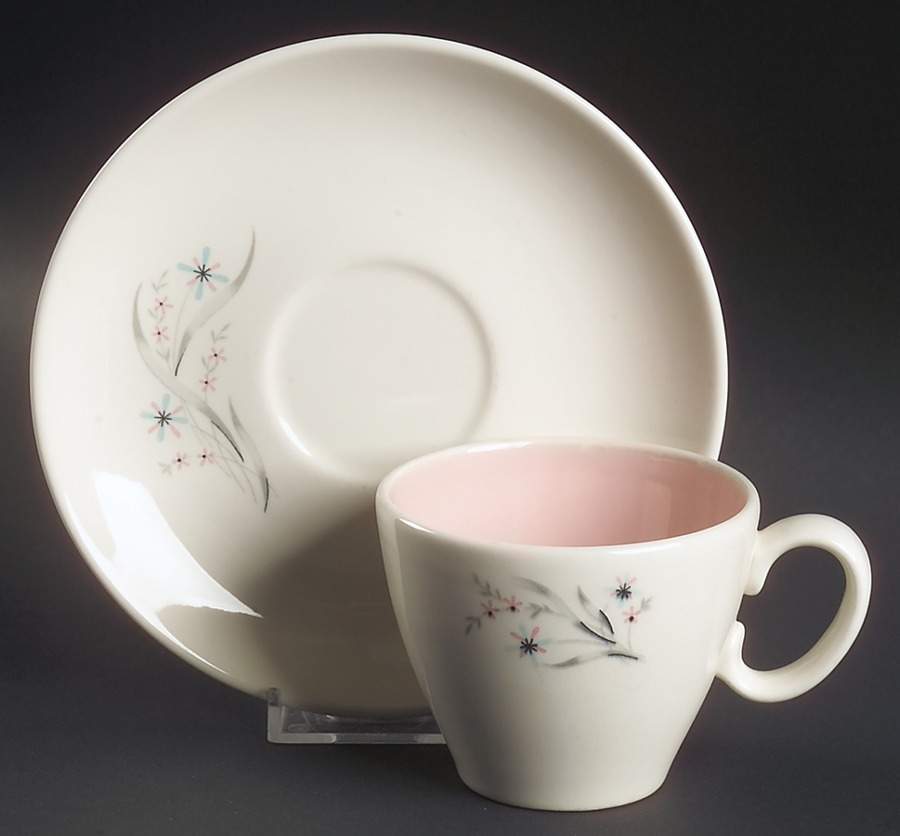 Windemere Flat Cup & Saucer Set by Taylor, Smith & Taylor (Ts&T)-1