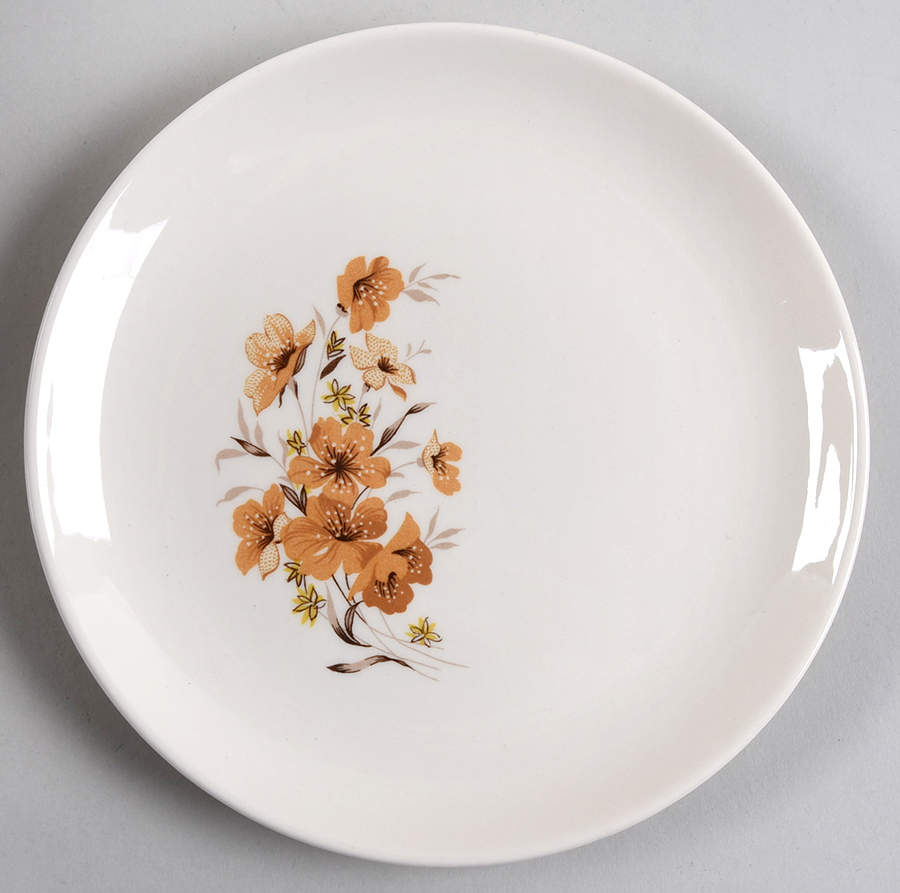 Wood Rose Bread & Butter Plate by Taylor, Smith & Taylor (Ts&T)-1