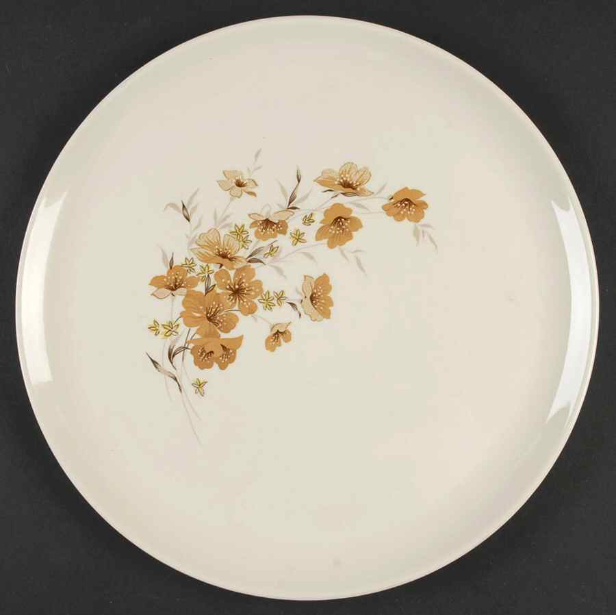 Wood Rose 11" Chop Plate (Round Platter) by Taylor, Smith & Taylor (Ts&T)-1