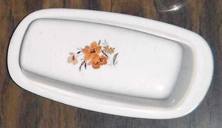 Wood Rose 1/4 Lb Covered Butter by Taylor, Smith & Taylor (Ts&T)-1
