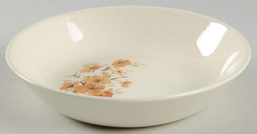 Wood Rose Coupe Soup Bowl by Taylor, Smith & Taylor (Ts&T)-1
