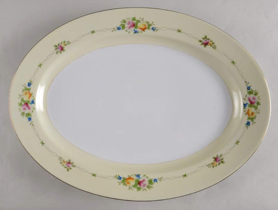 TSW1 16" Oval Serving Platter by Transor Ware (Japan)-1