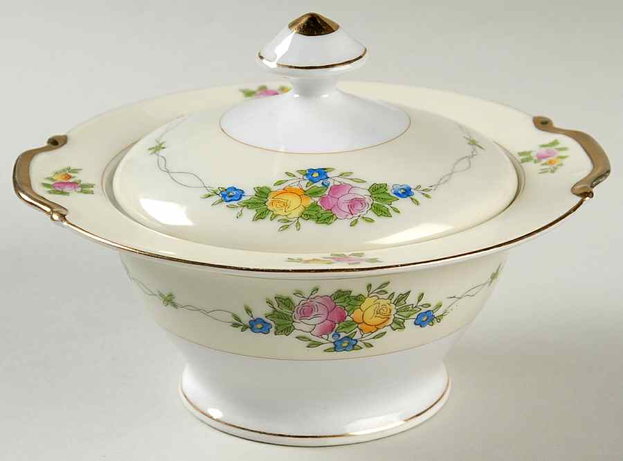 TSW1 Sugar Bowl & Lid by Transor Ware (Japan)-1