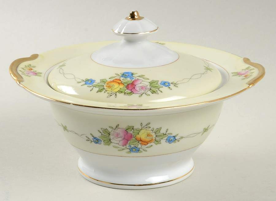TSW1 Sugar Bowl & Lid by Transor Ware (Japan)-1