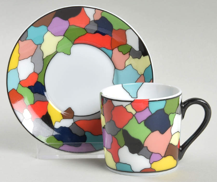 Dieci Flat Demitasse Cup & Saucer Set by Taitu-1