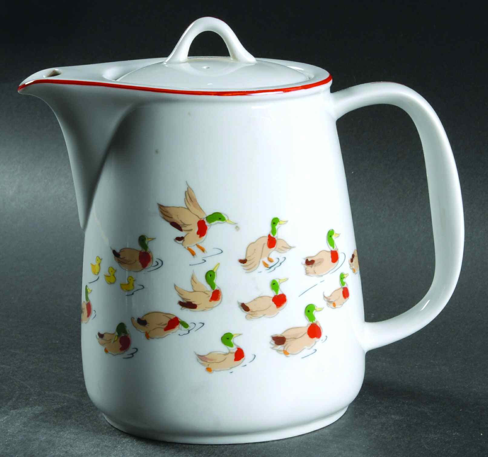 The Ducks Coffee Pot & Lid by Taitu-1