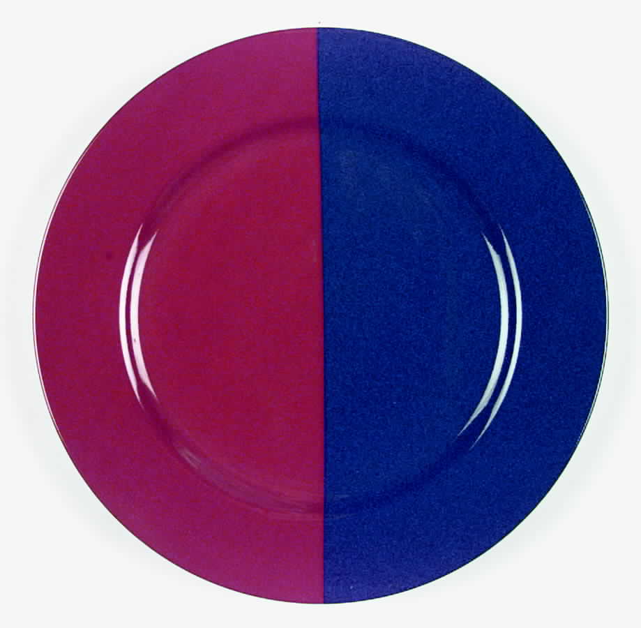 Intermezzo (Blue & Terroctta) Dinner Plate by Taitu-1