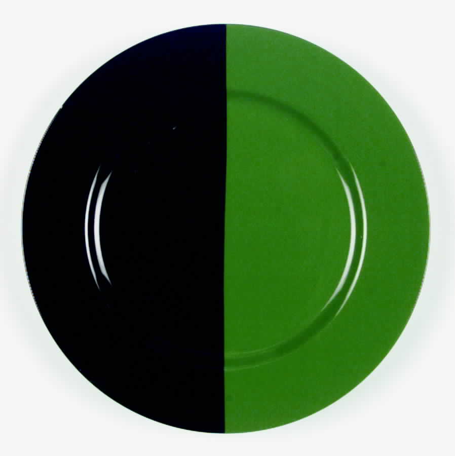 Intermezzo (Black & Green) Dinner Plate by Taitu-1