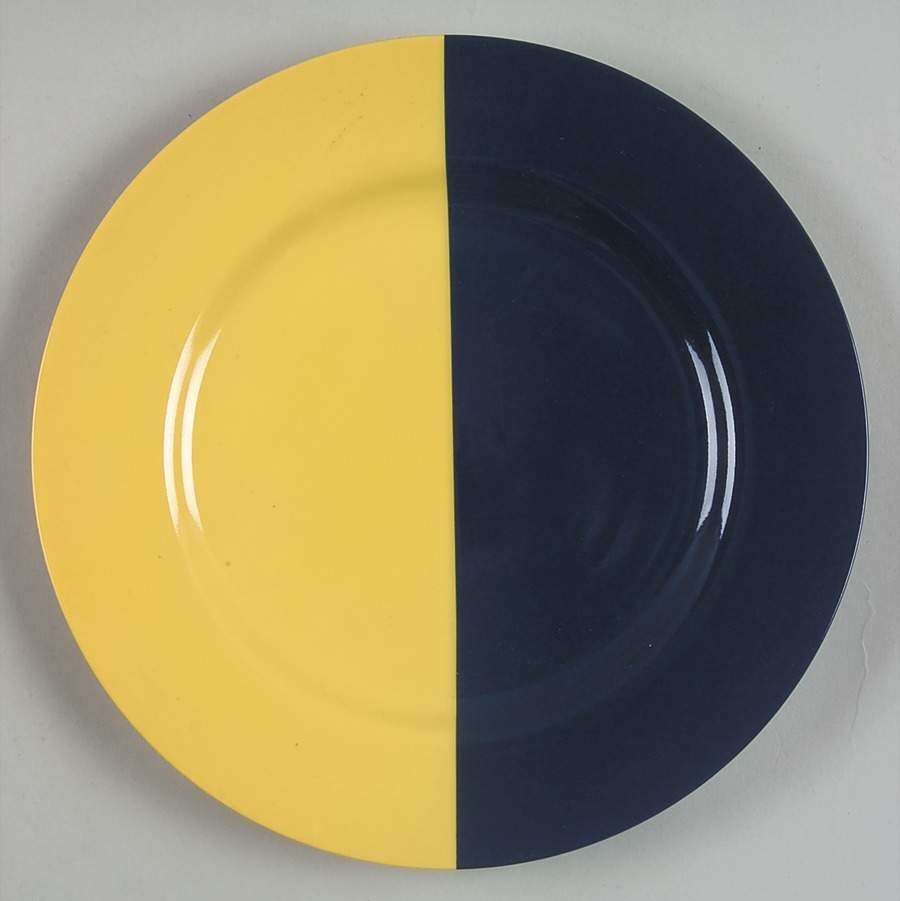 Intermezzo (Blue & Yellow) Salad Plate by Taitu-1