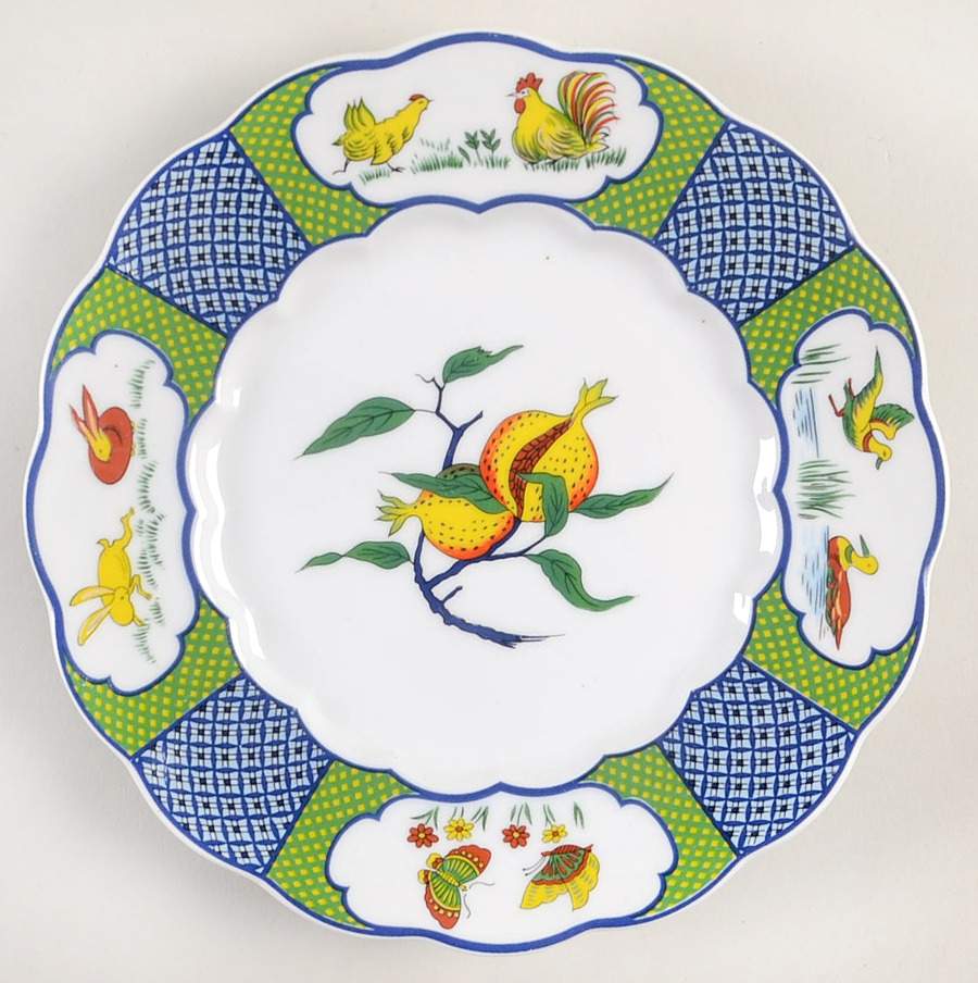 Kutani Salad Plate by Taitu-1