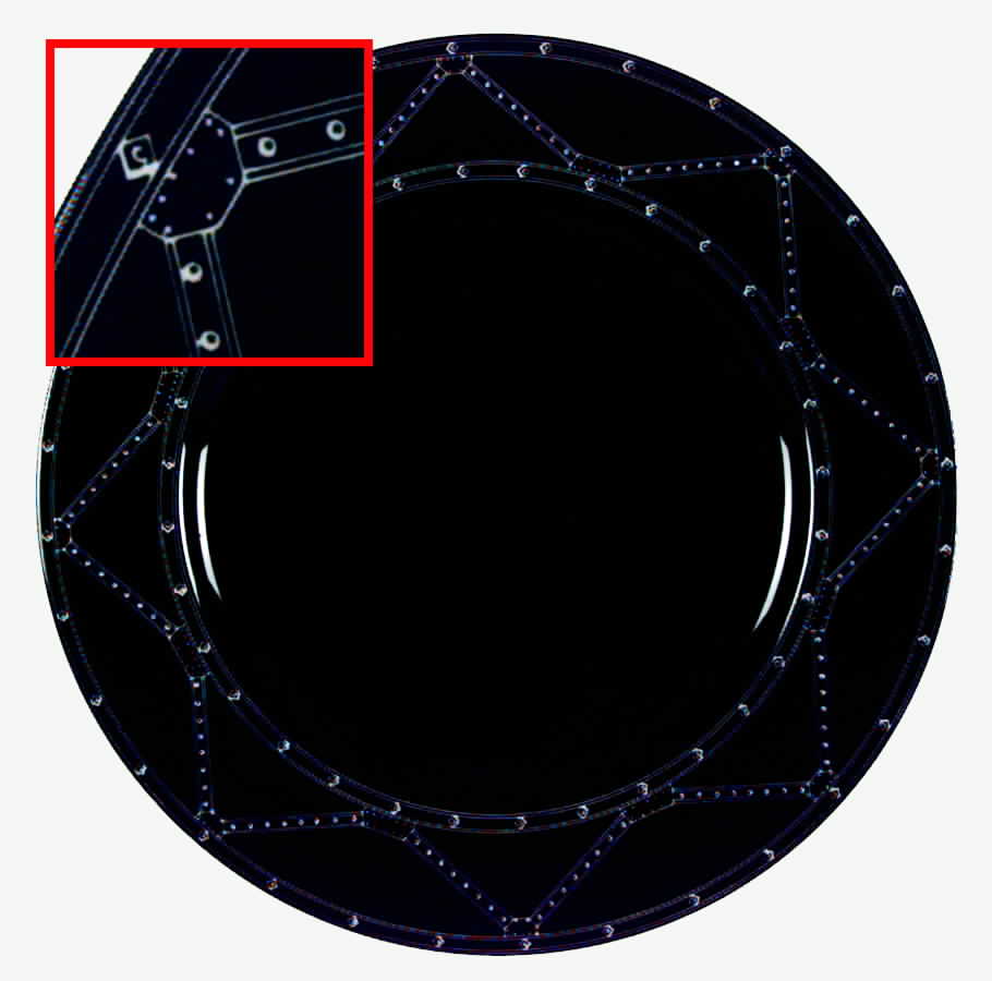 Milano Black Dinner Plate by Taitu-1