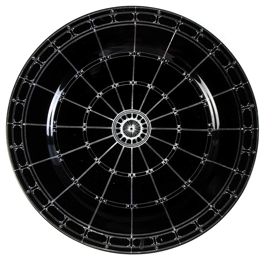Milano Black Salad Plate by Taitu-1