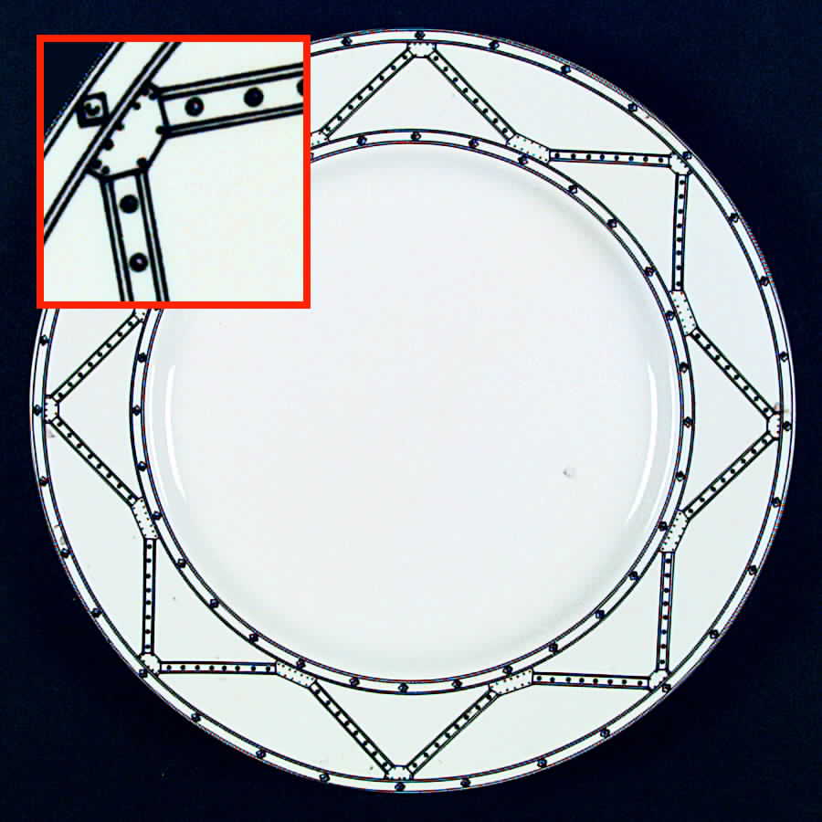 Milano White Dinner Plate by Taitu-1
