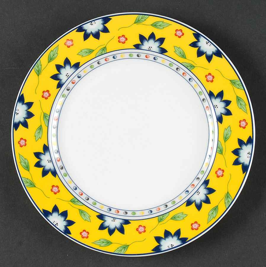 Primavera Yellow Bread & Butter Plate by Taitu-1