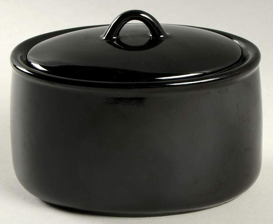 Uno Black Sugar Bowl & Lid by Taitu-1