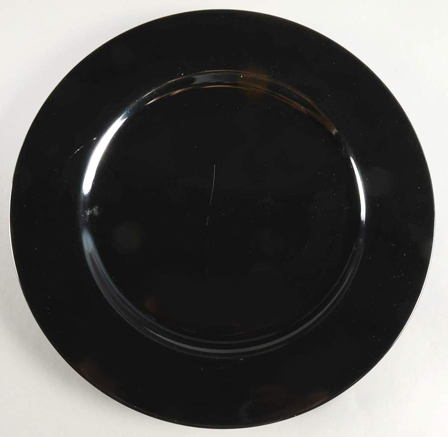Uno Black Round Service Plate (Charger) Chop Plate by Taitu-1