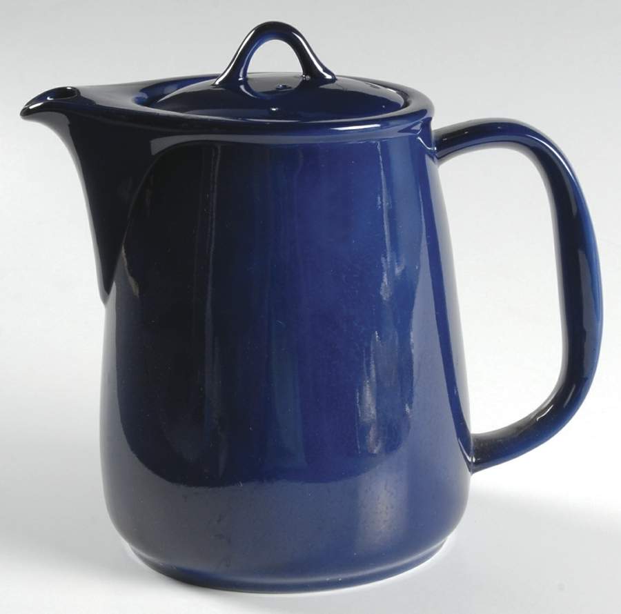 Uno Blue Coffee Pot & Lid by Taitu-1
