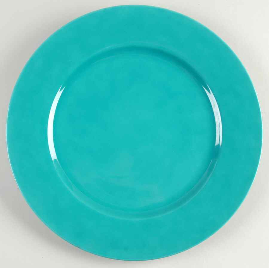 Uno Turquoise Round Service Plate (Charger) Chop Plate by Taitu-1