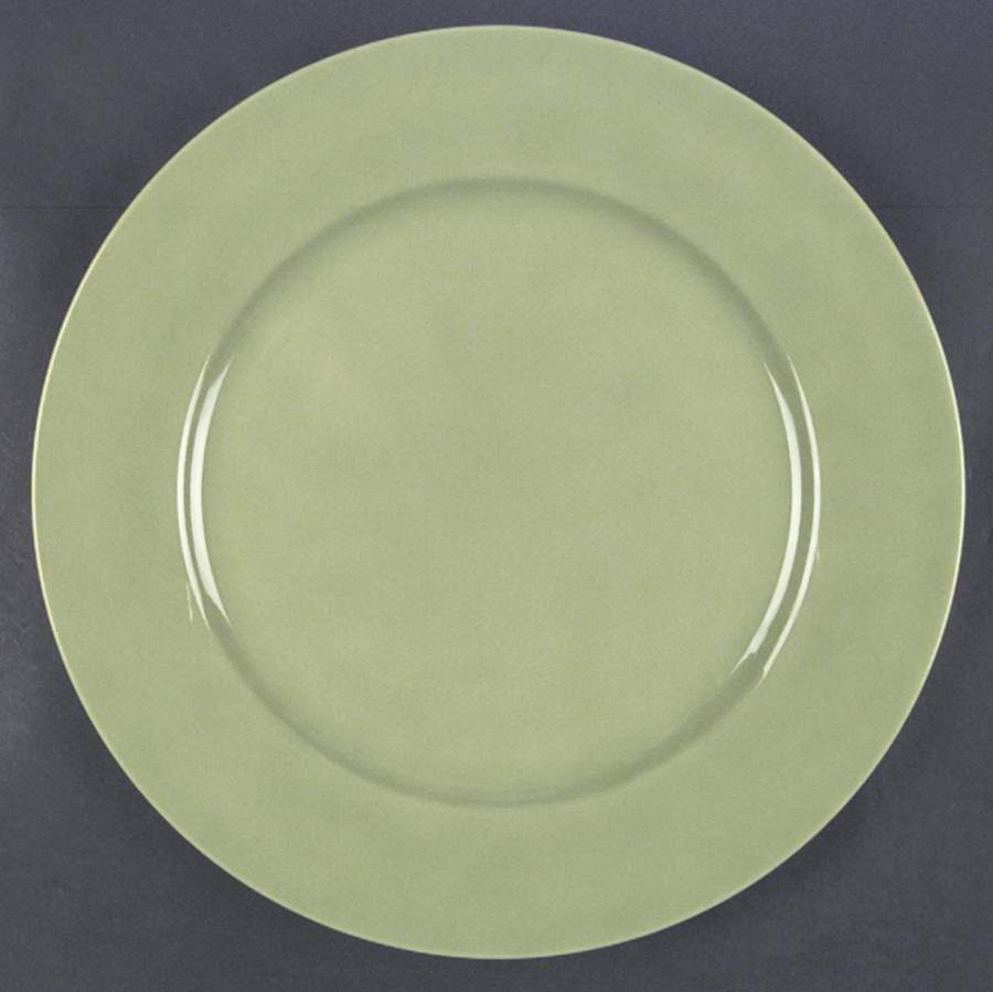 Uno Willow Green Round Service Plate (Charger) Chop Plate by Taitu-1