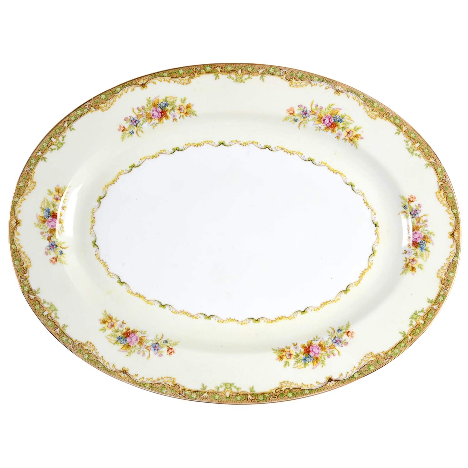 TUI1 16" Oval Serving Platter by Tuillerie (Japan)-1